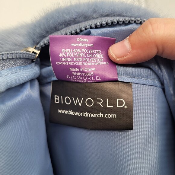 BIOWORLD X STITCH Disney Fuzzy Blue Mini Backpack - Picture 5 of 9